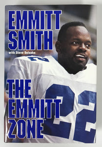 Emmitt Smith Signed Autographed "The Emmitt Zone" 1st Edition H/C Book - Mueller Authenticated
