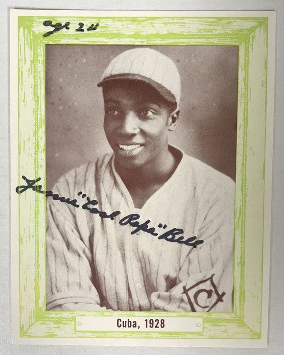 James 'Cool Papa' Bell (d. 1991) Signed Autographed Vintage 1976 3x4 Trading Card - Mueller COA