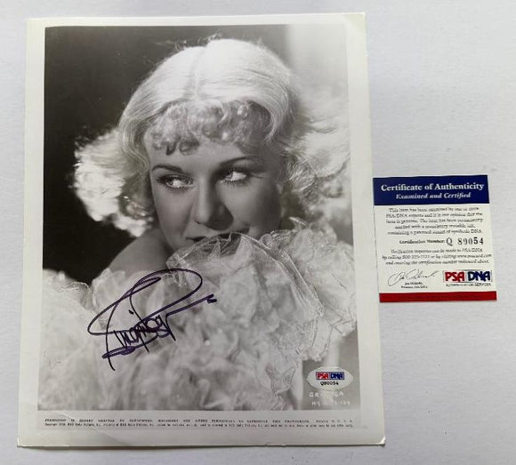 Ginger Rogers Signed Autographed Glossy 8x10 Photo - PSA/DNA COA
