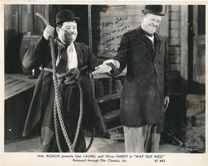Stan Laurel (d. 1965) Signed Autographed Vintage "Laurel & Hardy" Glossy 8x10 Photo - Mueller Authenticated (Copy)