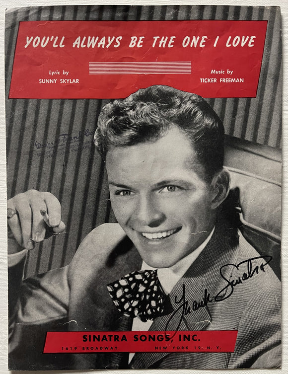 Frank Sinatra (d. 1998) Signed Autographed Vintage 
