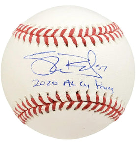 Shane Bieber Signed Autographed "2020 AL Cy Young" Official Major League (OML) Baseball - JSA COA