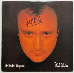 Phil Collins Signed Autographed "No Jacket Required" Record Album Cover - Lifetime COA