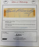 Charles Comiskey (d. 1931) Signed Autographed Vintage Signature Cut RARE - Mueller COA