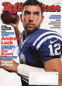 Andrew Luck Signed Autographed Complete "Rolling Stone" Magazine - Todd Mueller COA