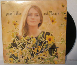 Judy Collins Signed Autographed "Wildflowers" Record Album - COA Matching Holograms