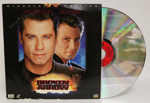 John Travolta & Christian Slater Signed Autographed "Broken Arrow" Laser Disc - COA Matching Holograms