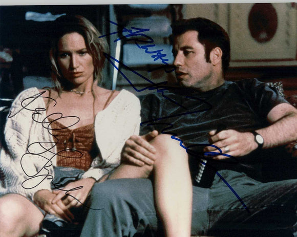 John Travolta & Kelly Lynch Signed Autographed 