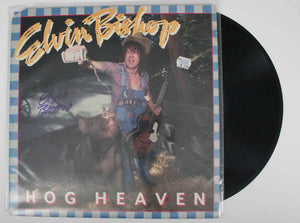 Elvin Bishop Signed Autographed "Hog Heaven" Record Album - COA Matching Holograms