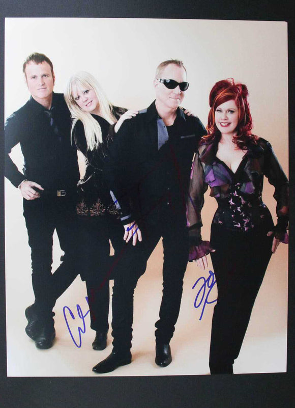 The B-52's Band Signed Autographed Glossy 11x14 Photo - COA Matching Holograms