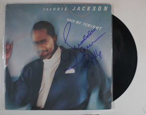 Freddie Jackson Signed Autographed "Rock Me Tonight" Record Album - COA Matching Holograms
