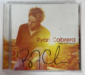 Ryan Cabrera Signed Autographed "Take it All Away" Music CD - COA Matching Holograms