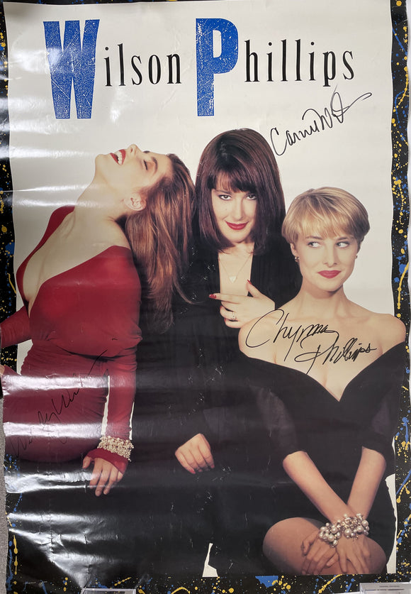 Carnie Wilson, Wendy Wilson & Chynna Phillips Signed Autographed 