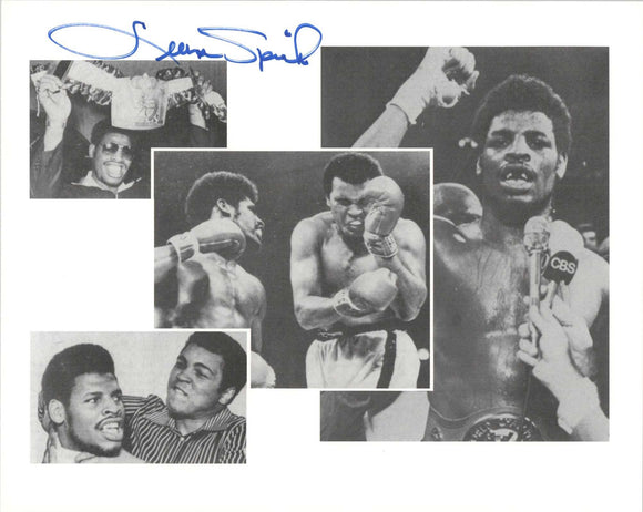 Leon Spinks Signed Autographed Glossy 8x10 Photo - COA Matching Holograms