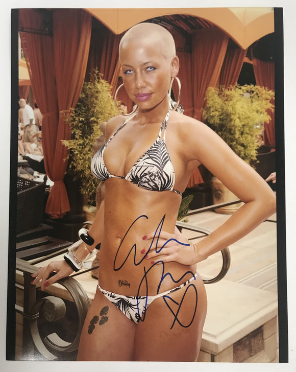 Amber Rose Signed Autographed Glossy 11x14 Photo - COA Matching Holograms