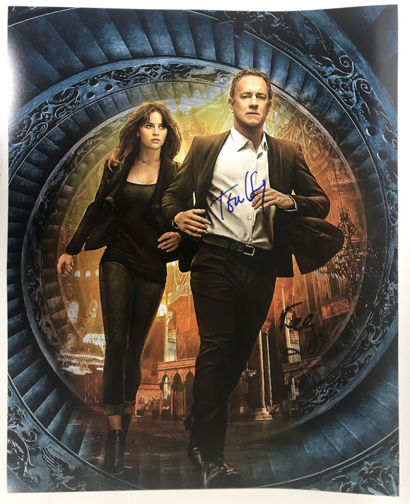 Tom Hanks & Felicity Jones Signed Autographed 