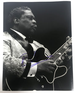 B.B. King Signed Autographed Glossy 11x14 Photo - COA Matching Holograms