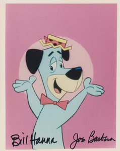 Bill Hanna & Joe Barbera Signed Autographed "Huckleberry Hound" Glossy 8x10 Photo - COA Matching Holograms