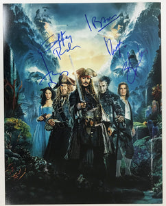 Pirates of the Caribbean Cast Signed Autographed Glossy 11x14 Photo - COA Matching Holograms