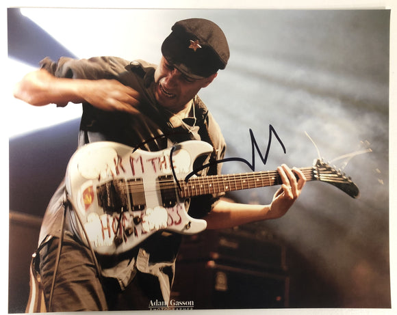 Tom Morello Signed Autographed Glossy 11x14 Photo - COA Matching Holograms