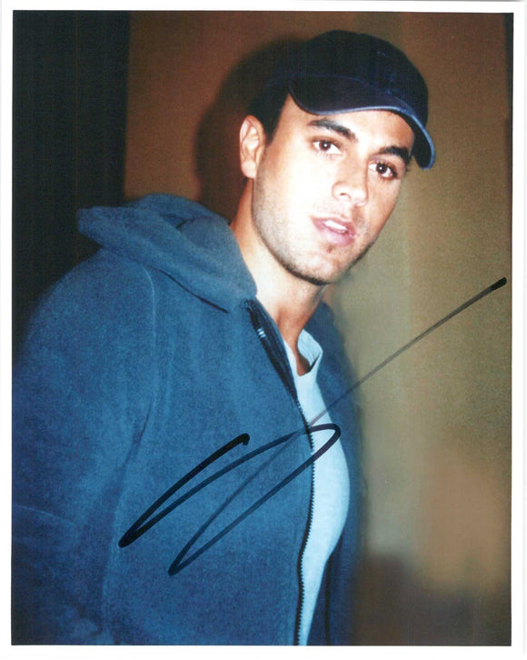 Enrique Iglesias Signed Autographed Glossy 8x10 Photo - COA Matching Holograms