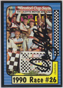 Davey Allison (d. 1993) Signed Autographed 1991 Maxx NASCAR Racing Card - COA Matching Holograms