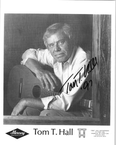 Tom T. Hall Signed Autographed Glossy 8x10 Photo - COA Matching Holograms