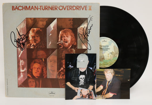 Randy Bachman & C.F. Turner Signed Autographed 'Bachman-Turner Overdrive' Record Album - COA Matching Holograms