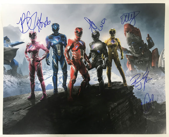 The Power Rangers Cast Signed Autographed Glossy 16x20 Photo - COA Matching Holograms