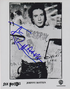 Johnny Rotten Signed Autographed "The Sex Pistols" Glossy 8x10 Photo - COA Matching Holograms