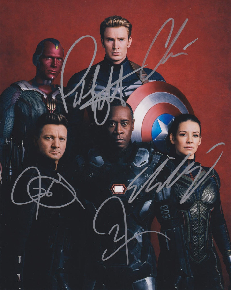 Marvel Autographs The Cast of The Avengers Signed Autographed Glossy 8x10 Photo - COA Ma ...