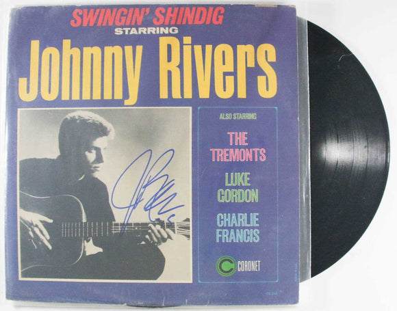 Johnny Rivers Signed Autographed ''Swingin' Shindig'' Record Album - COA Matching Holograms