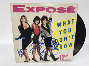 Expose Band Signed Autographed "What You Don't Know" Record Album - COA Matching Holograms