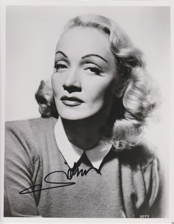 Marlene Dietrich (d. 1992) Signed Autographed Glossy 8x10 Photo - COA Matching Holograms