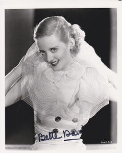 Bette Davis (d. 1989) Signed Autographed Glossy 8x10 Photo - COA Matching Holograms