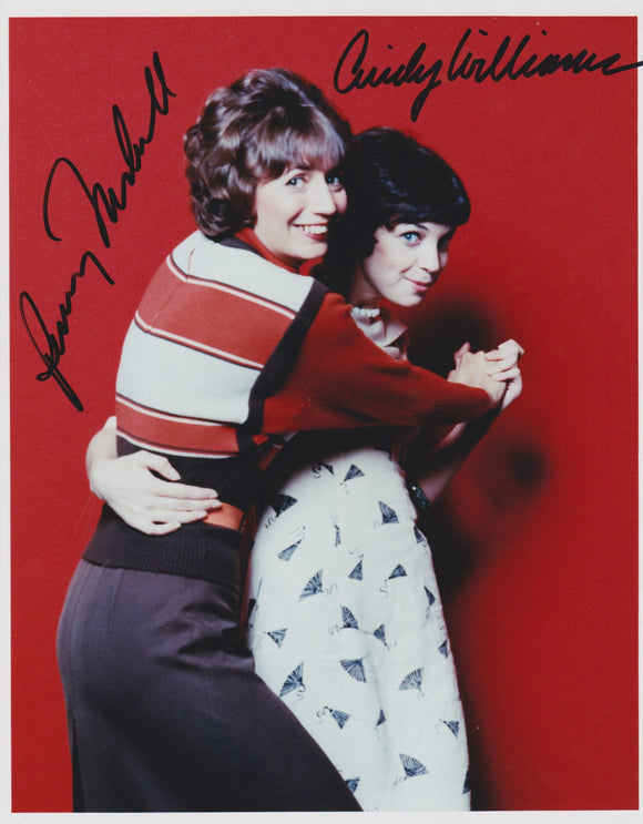 Penny Marshall & Cindy Williams Signed Autographed 