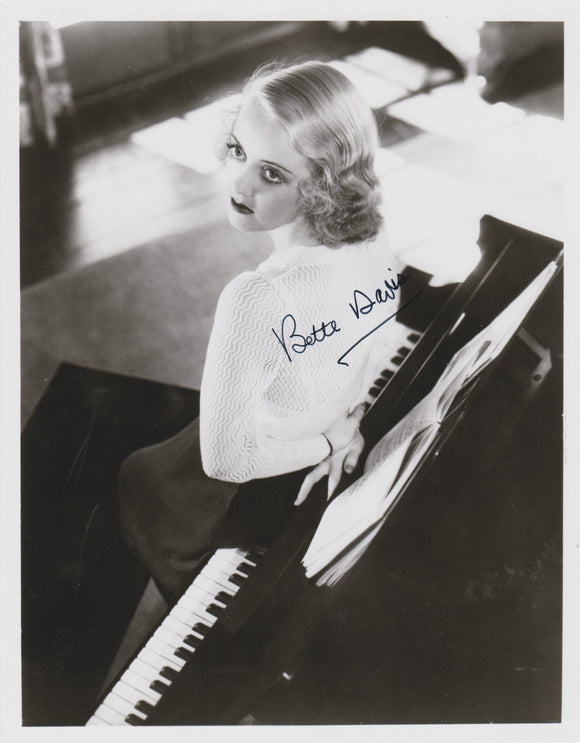 Bette Davis (d. 1989) Signed Autographed Glossy 8x10 Photo - COA Matching Holograms
