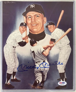 Mickey Mantle Signed Autographed Glossy 8x10 Photo New York Yankees - Full PSA/DNA COA