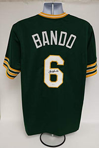 Sal Bando Signed Autographed Oakland Athletics A's Green Baseball Jersey - JSA COA