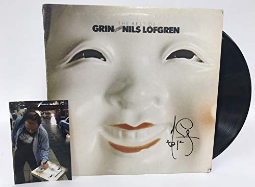Nils Lofgren Signed Autographed 'Best of Grin' Record Album - COA Matching Holograms