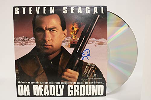 Steven Seagal Signed Autographed 'On Deadly Ground' Laser Disc - COA Matching Holograms