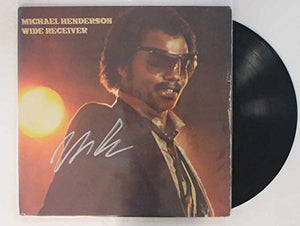 Michael Henderson Signed Autographed "Wide Receiver" Record Album - COA Matching Holograms