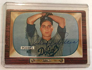 Johnny Podres (d. 2014) Signed Autographed 1955 Bowman Baseball Card - Brooklyn Dodgers