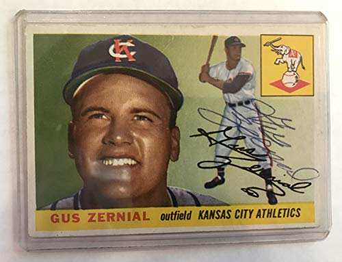 Gus Zernial (d. 2011) Signed Autographed 1956 Topps Baseball Card - Oakland A's