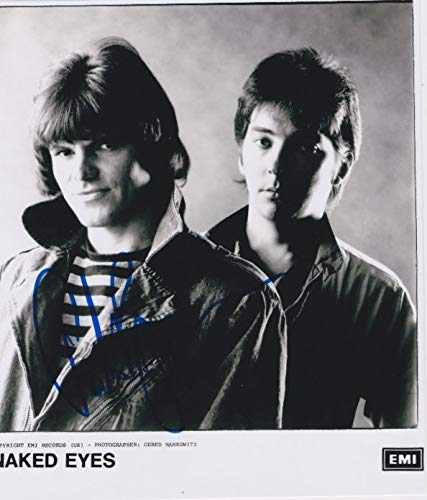 Pete Byrne Signed Autographed 'Naked Eyes' Glossy 8x10 Photo - COA Matching Holograms