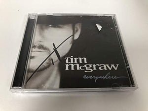 Tim McGraw Signed Autographed "Everywhere" Music CD - COA Matching Holograms