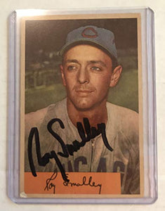 Roy Smalley (d. 2011) Signed Autographed 1954 Bowman Baseball Card - Chicago Cubs