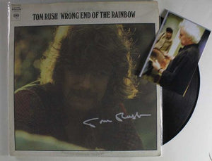 Tom Rush Signed Autographed "Wrong End Of The Rainbow" Record Album - COA Matching Holograms