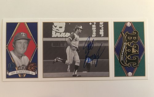 Jeff Burroughs Signed Autographed 1993 Upper Deck B.A.T. Baseball Card