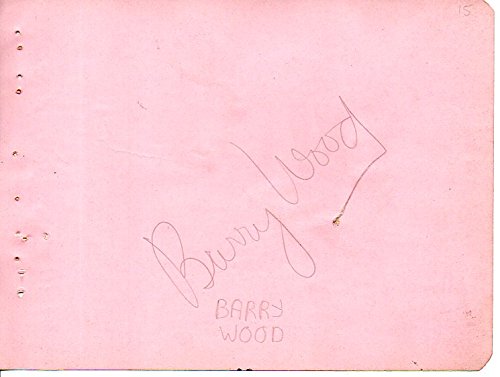 Barry Wood (d. 1970) Signed Autographed Vintage Autograph Page - COA Matching Holograms